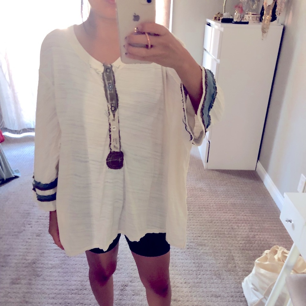 Free People oversized tee